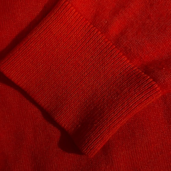BANANA REPUBLIC, orange wavy neck sweater - Picture 3 of 7
